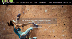 Desktop Screenshot of ontheedgerockclimbing.com